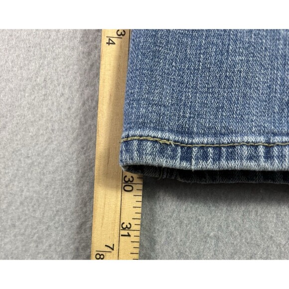 Levis 518 Superlow Jeans Women 34x30 Blue Bootcut Fading Sz Tag 13 S - Picture 6 of 13